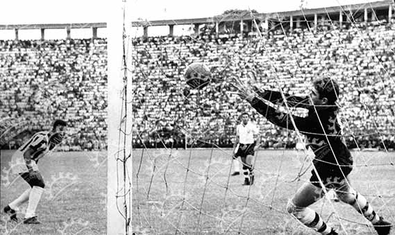 Pelé viendo un gol